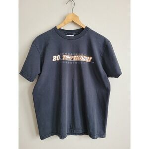 Vintage Winners Circle Tony Stewart 20 NASCAR T-Shirt Mens Large Black Graphic